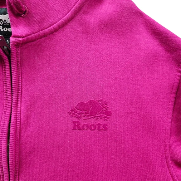 Roots Relaxed Zip Up Hoodie In Size Small - Picture 2 of 5